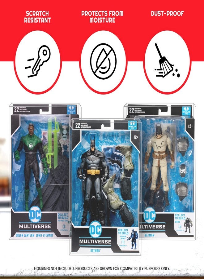 EVORETRO Display Protector Case for McFarlane DC Multiverse BAF Action Figure Box - 7 Inch Figure BAF Thick PET Plastic Clear Display Case, 0.40MM Scratch Resistant, Dustproof (10 Pack) - Image 2